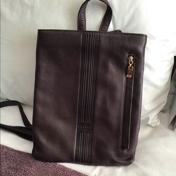 Franco Handbags - Brown Backpack in leather “last chance”